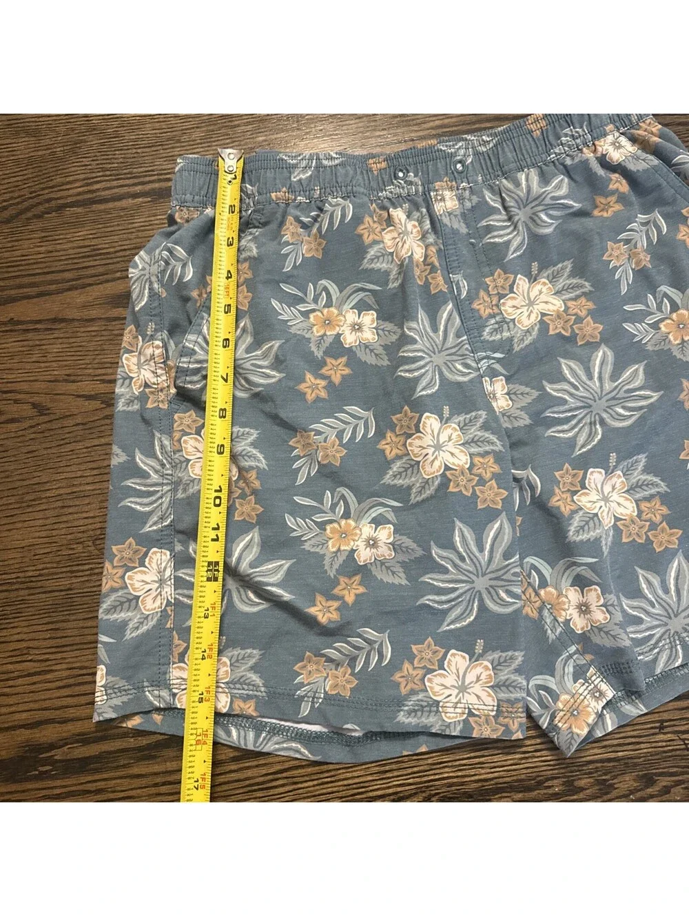 Katin Swim Trunks Mens Small Lined Floral Drawstring Pockets Quick Dry